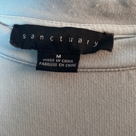 Sanctuary Ombre Raglan Sweatshirt Orange Blue Size Medium - Picture 4 of 7